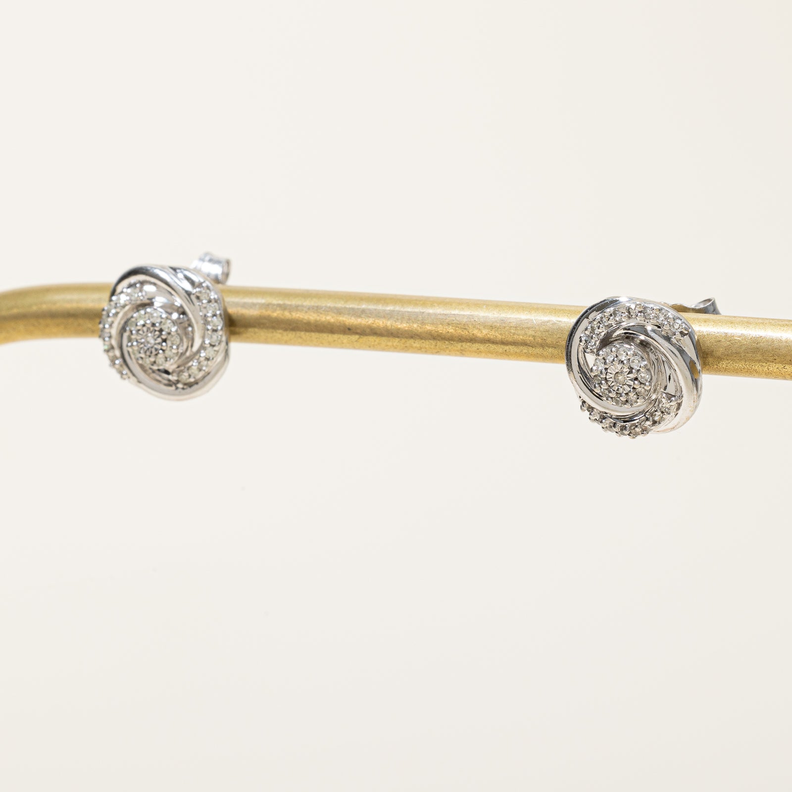 Diamond Cluster Stud Earrings | 0.15ctw |