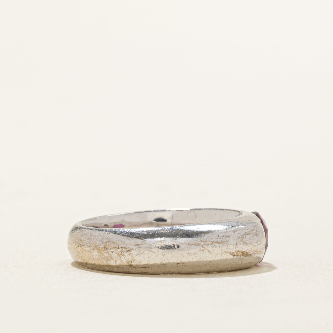 East West Solitaire Ruby Ring | 1.00ct | SZ 4.75 |