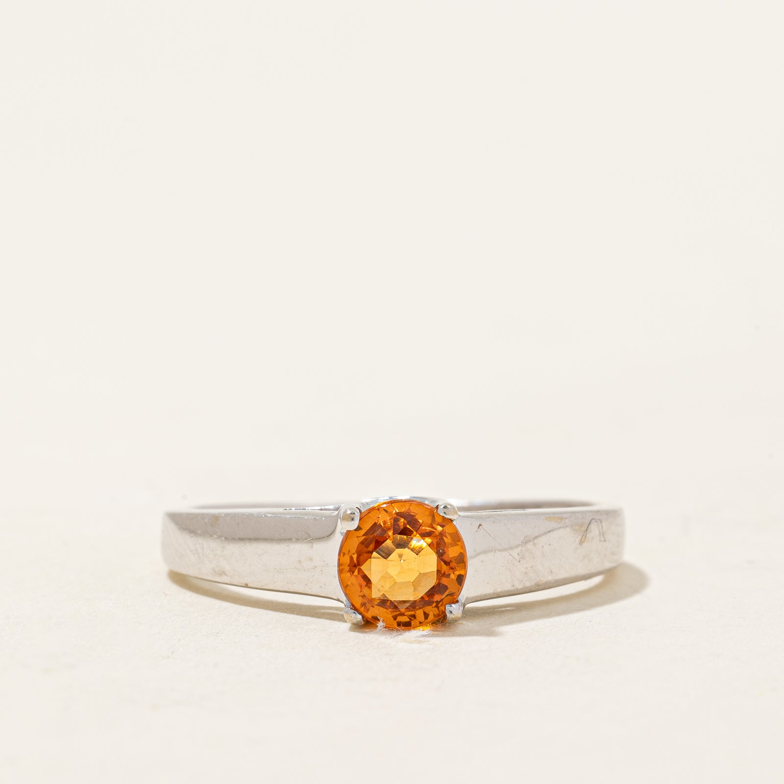 Mandarin Citrine Ring | 0.50ct | SZ 8 |