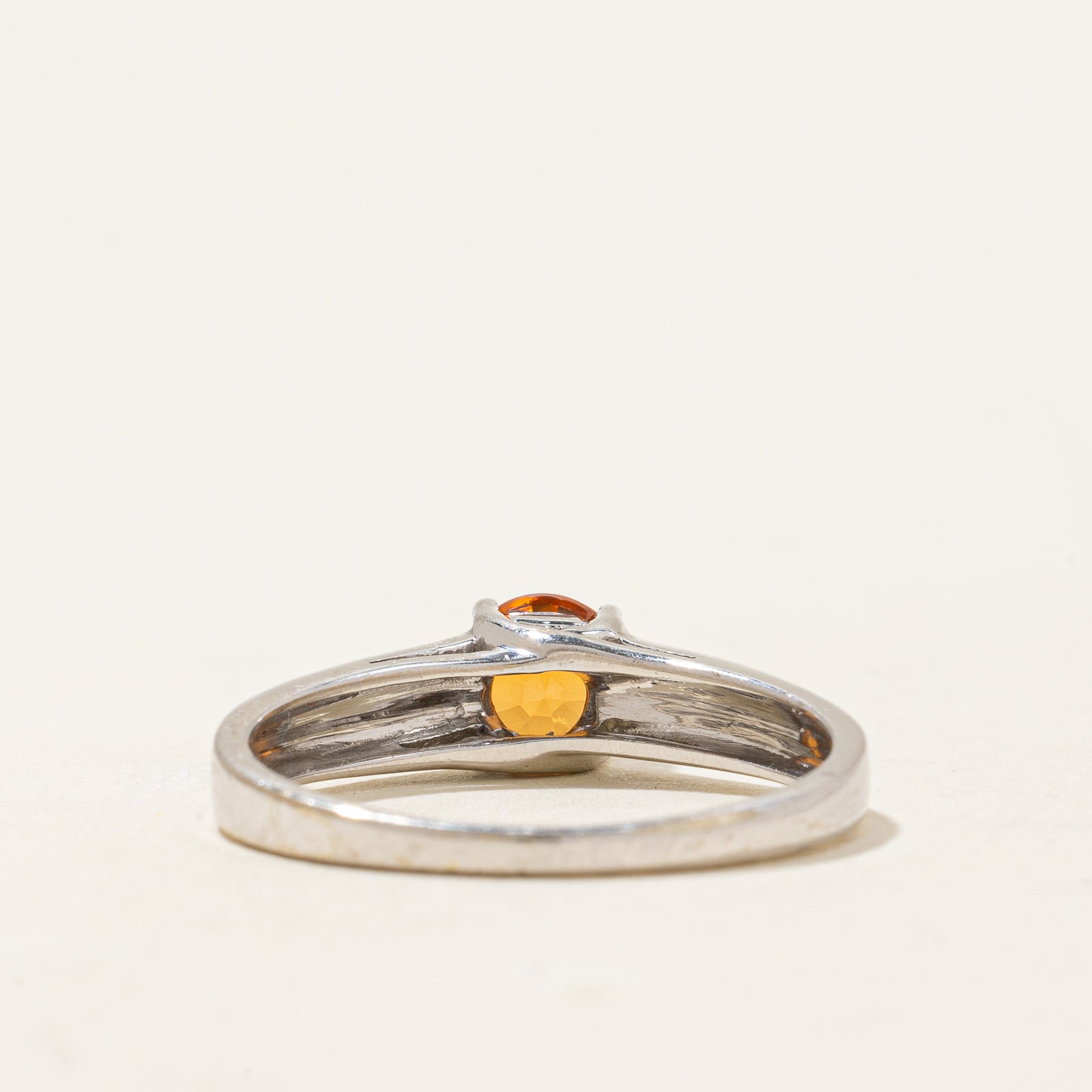 Mandarin Citrine Ring | 0.50ct | SZ 8 |