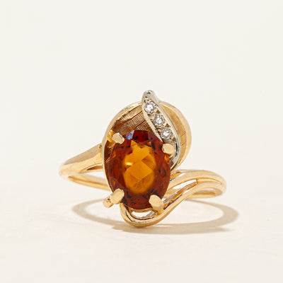 Mandarin & Citrine Ring | 1.50ct, 0.03ctw | SZ 6.25 |