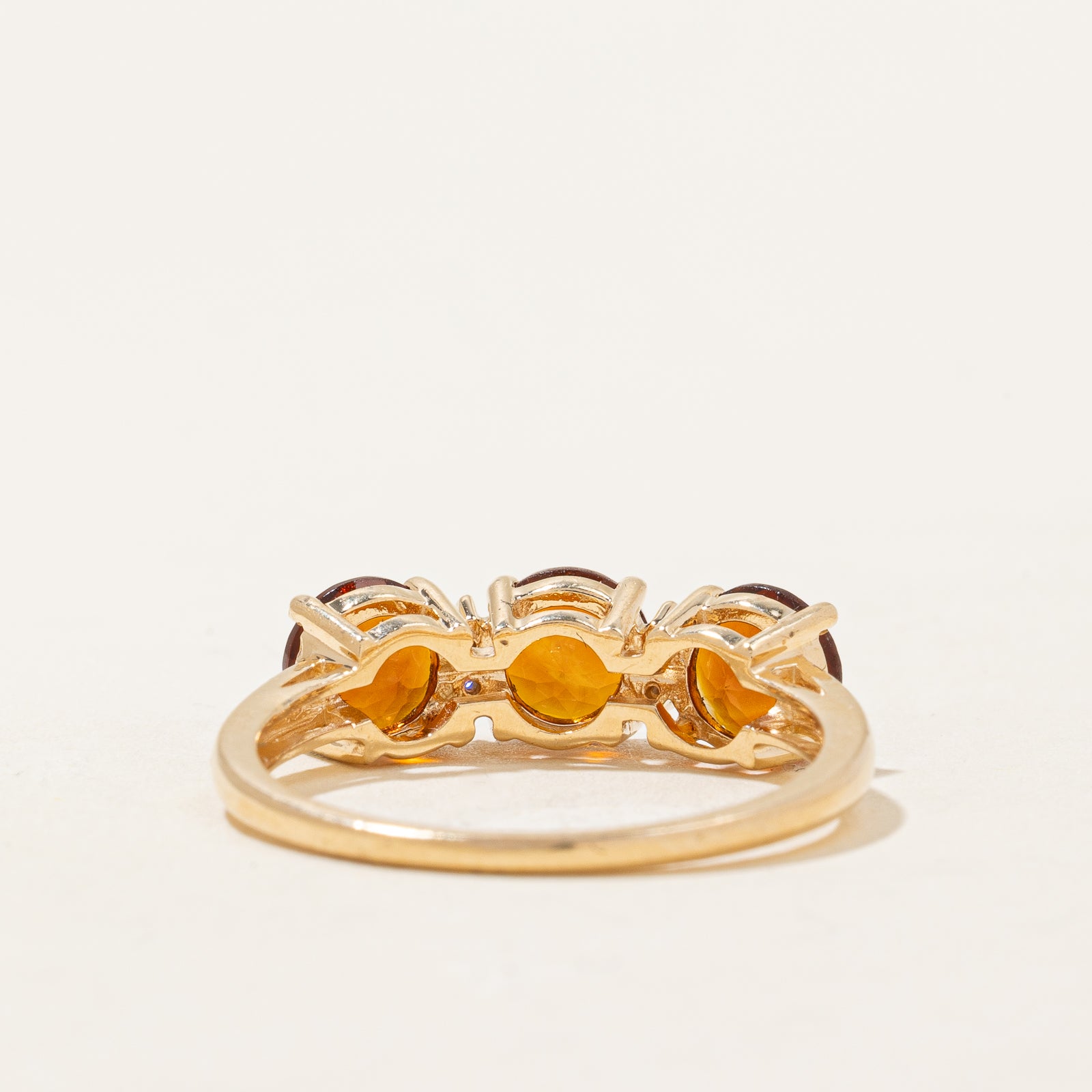 Mandarin Citrine & Diamond Ring | 2.40ctw, 0.01ctw | SZ 9 |