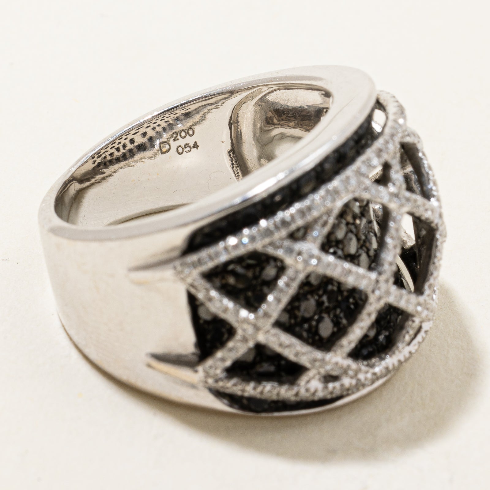 Black Diamond & Diamond Cocktail Ring | 2.00ctw, 0.54ctw | SZ 6.5 |