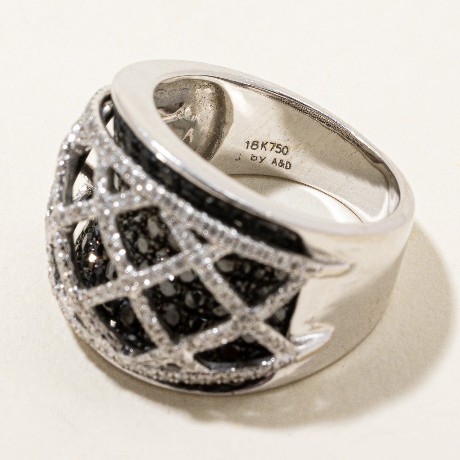 Black Diamond & Diamond Cocktail Ring | 2.00ctw, 0.54ctw | SZ 6.5 |