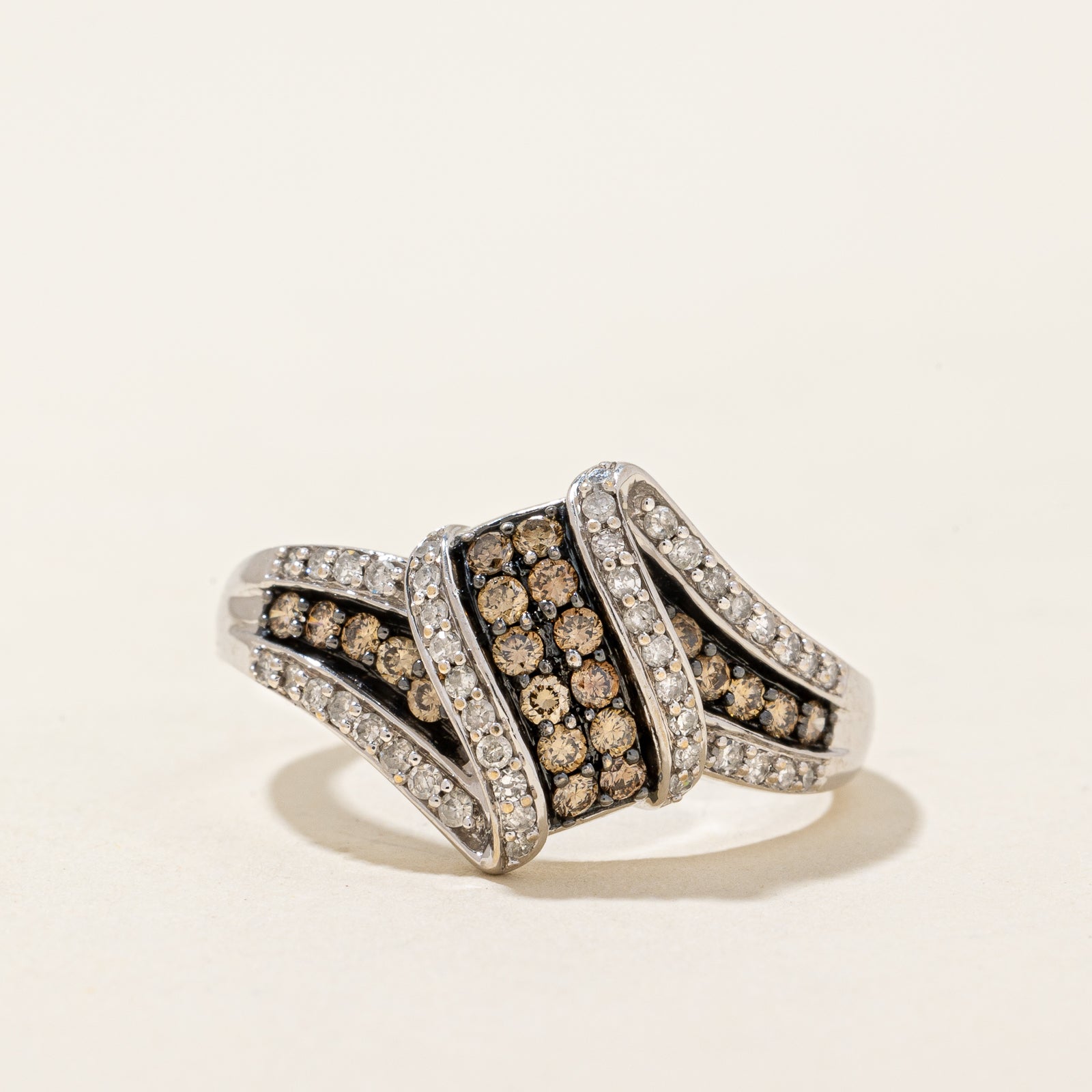 Diamond Bypass Ring | 0.50ctw | SZ 7 |