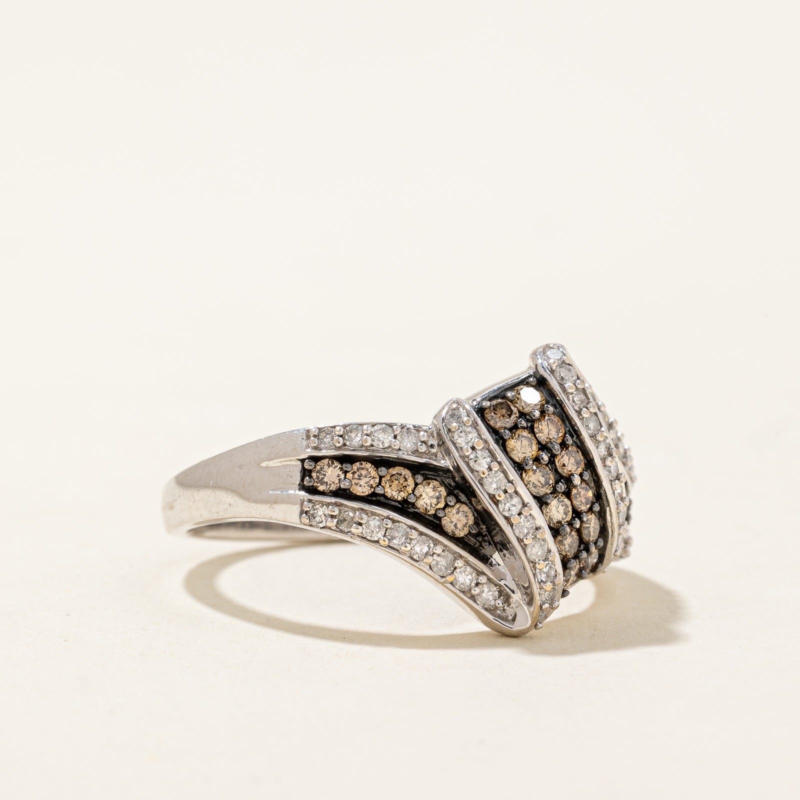 Diamond Bypass Ring | 0.50ctw | SZ 7 |