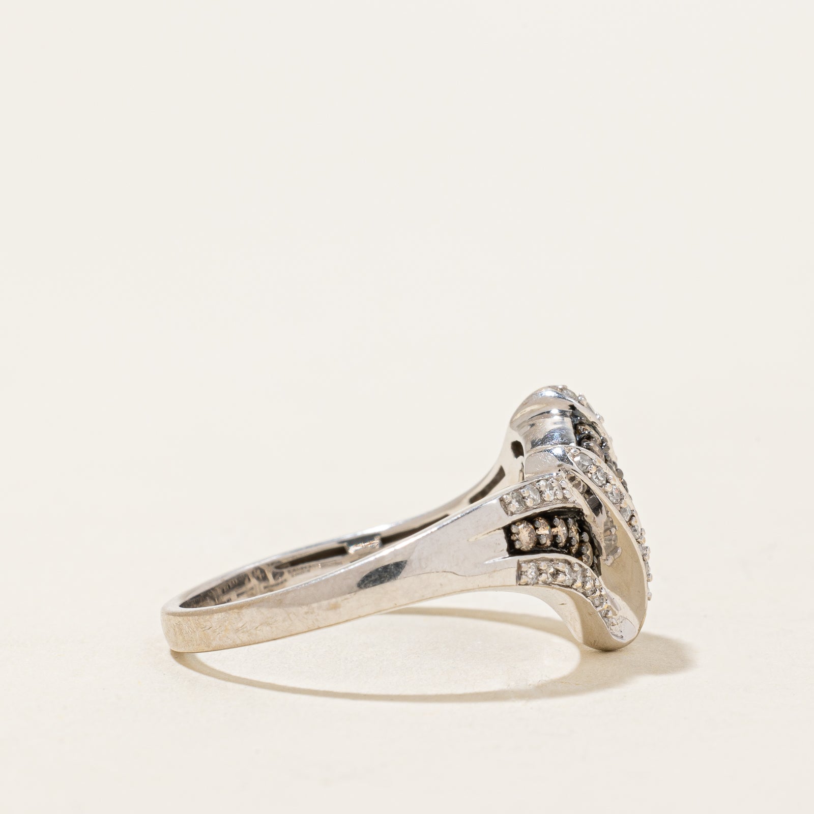 Diamond Bypass Ring | 0.50ctw | SZ 7 |