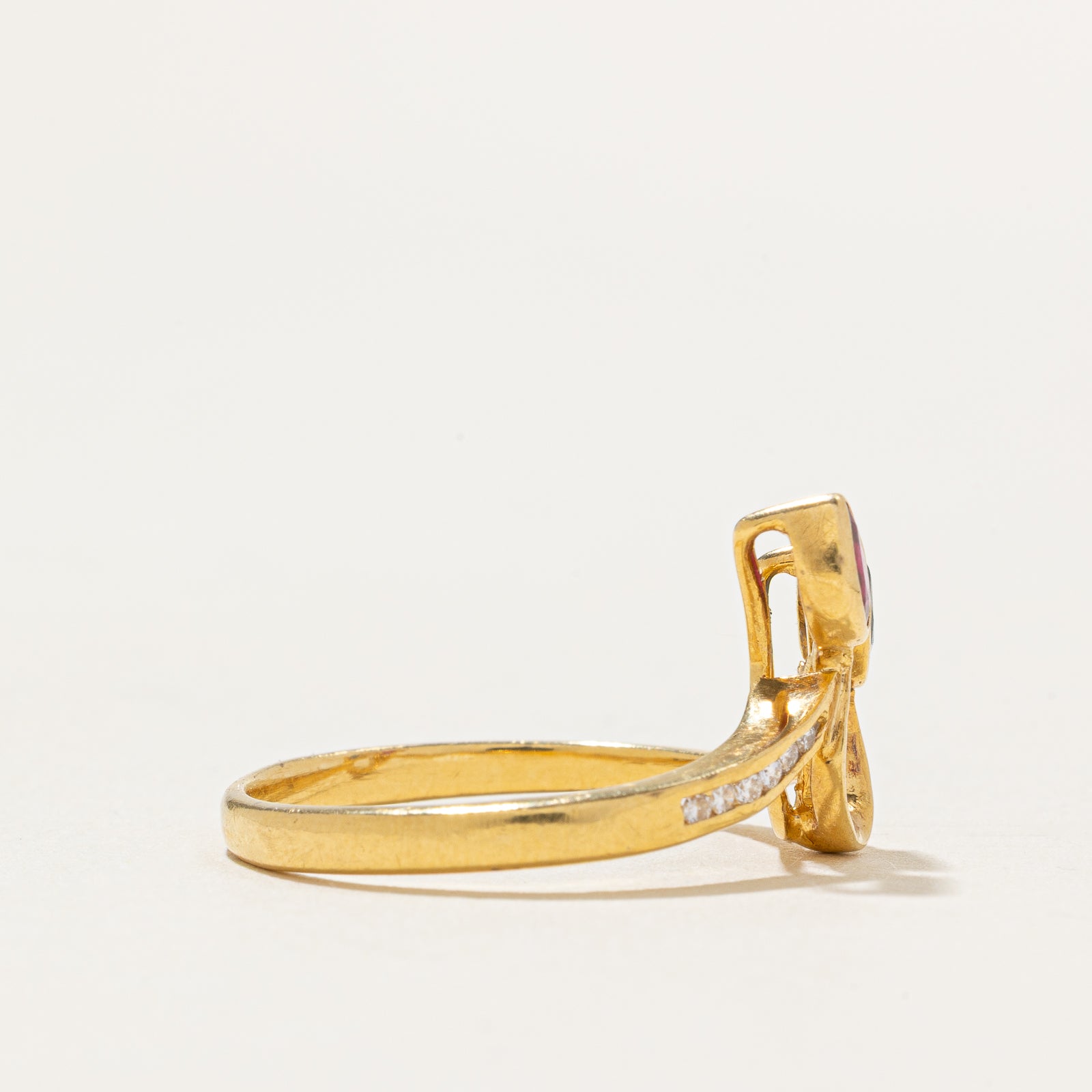 Bezel Set Multi Gemstone Ring | 0.50ctw, 0.10ctw | SZ 7.5