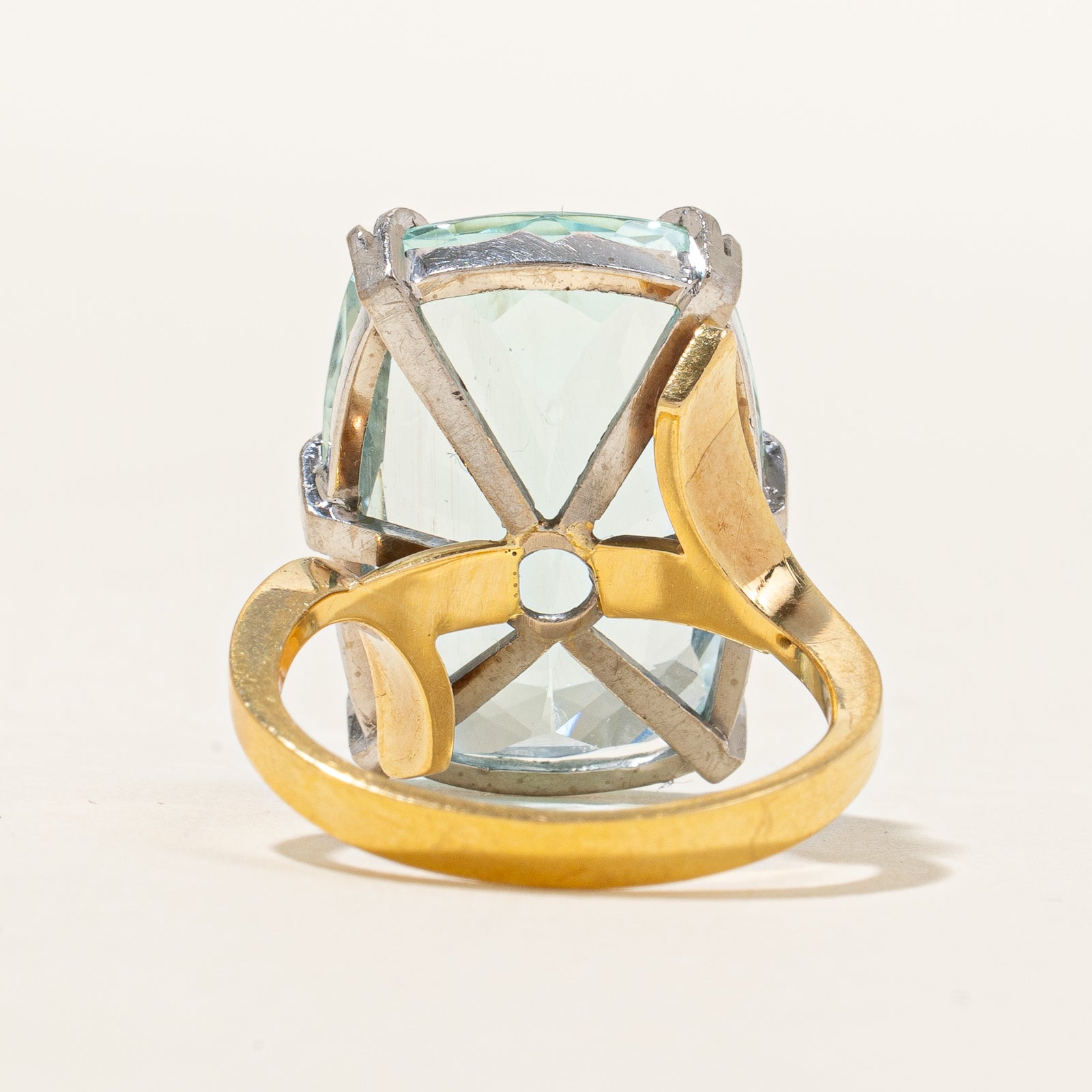 Aquamarine Cocktail Ring | 20.00ct | SZ 8.25 |