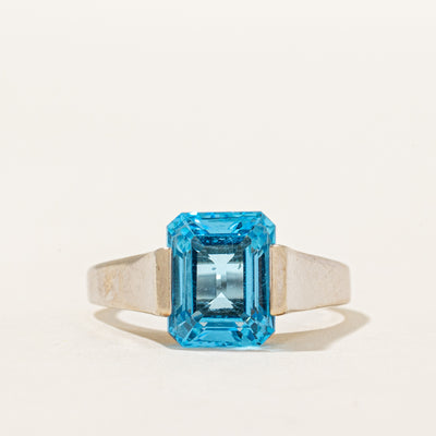 Blue Topaz Ring | 3.80ct | SZ 8.25 |
