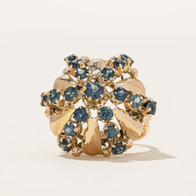 Blue Sapphire Cocktail Ring | 1.54ctw | SZ 4.75 |