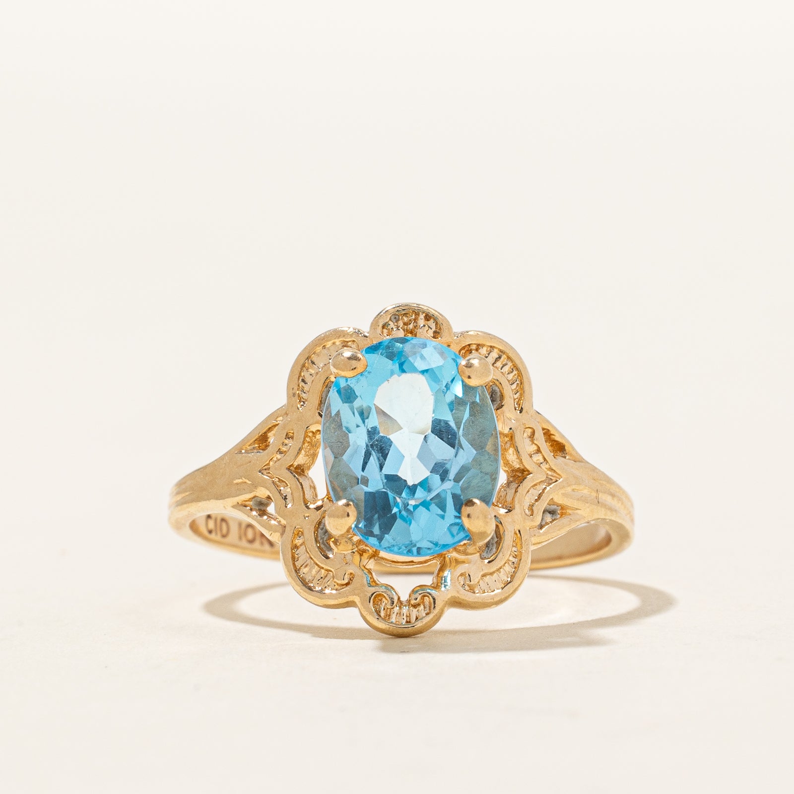 Blue Topaz Cocktail Ring | 2.30ct | SZ 6.25 |