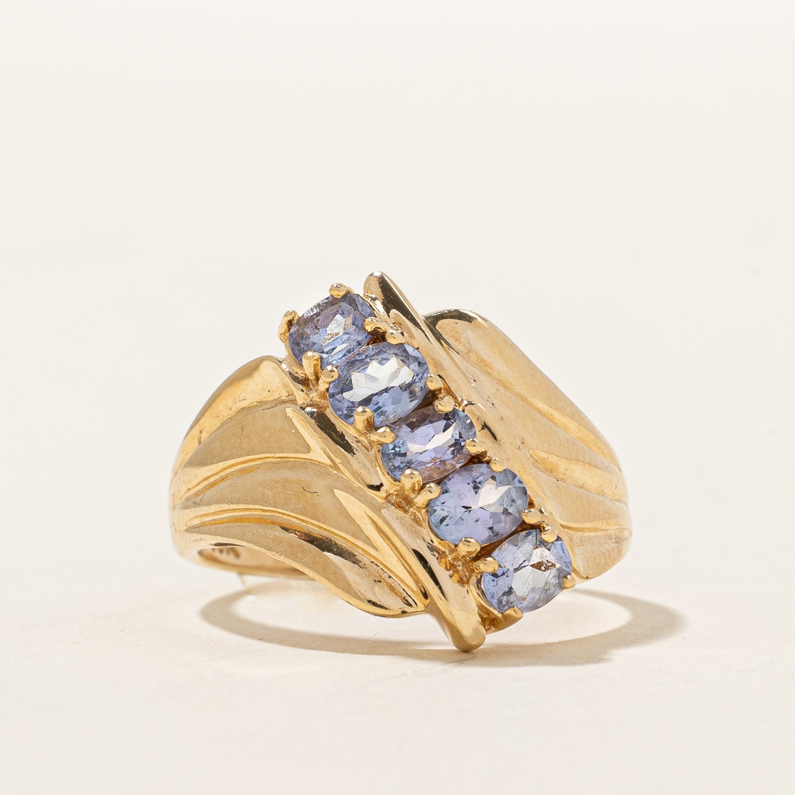 Five Stone Tanzanite Waterfall Ring | 0.75ctw | SZ 6 |