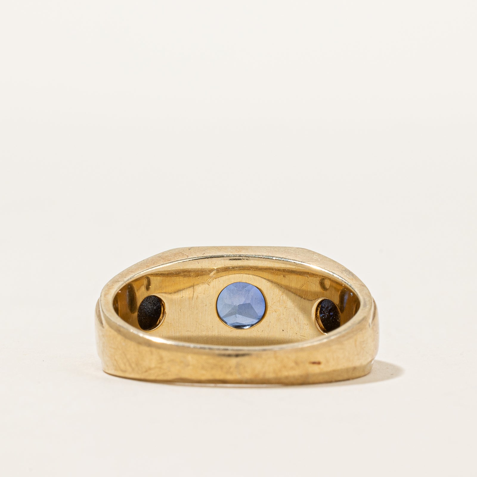 Synthetic Sapphire & Diamond Ring | 1.40ct, 0.05ctw | SZ 9 |