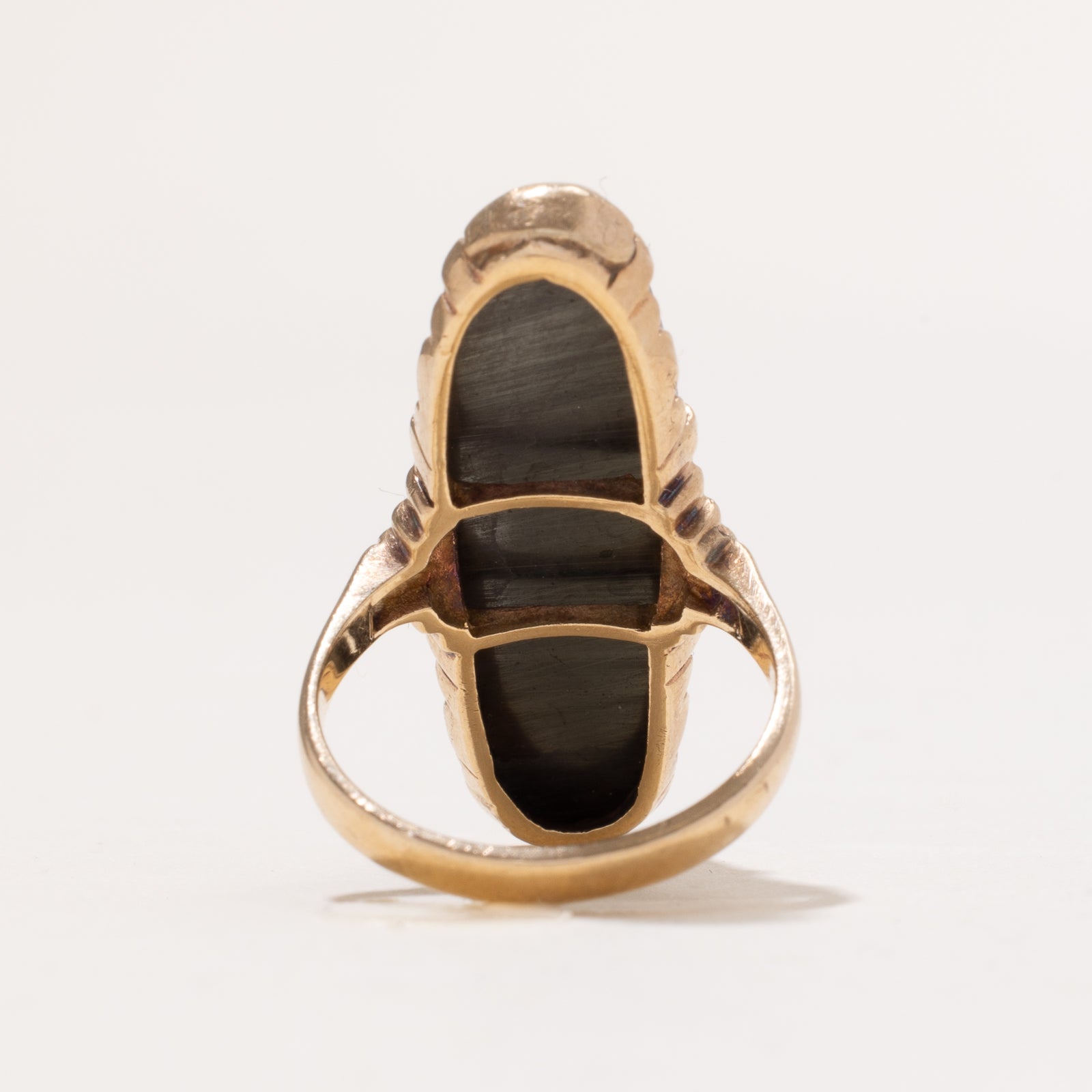 Hematite Navette Ring | 13.00ct | SZ 5.75