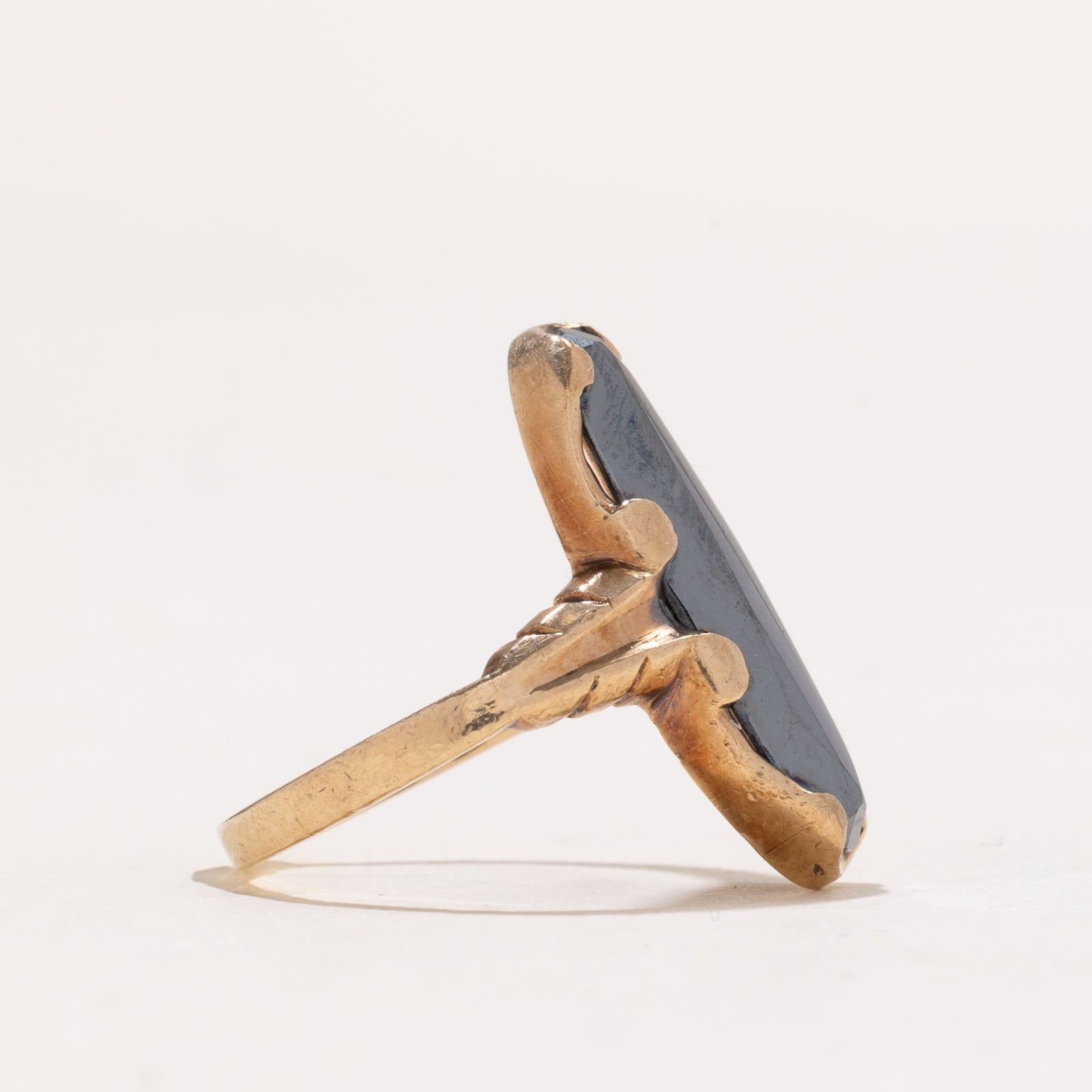 Hematite Navette Ring | 3.50ct | SZ 4.75