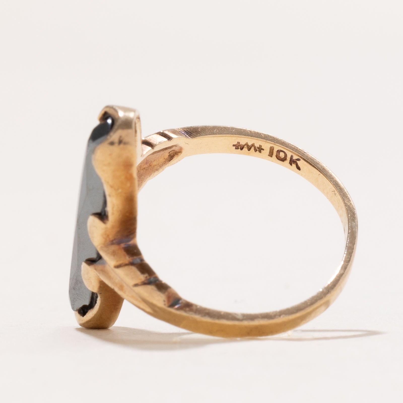 Hematite Navette Ring | 3.50ct | SZ 4.75