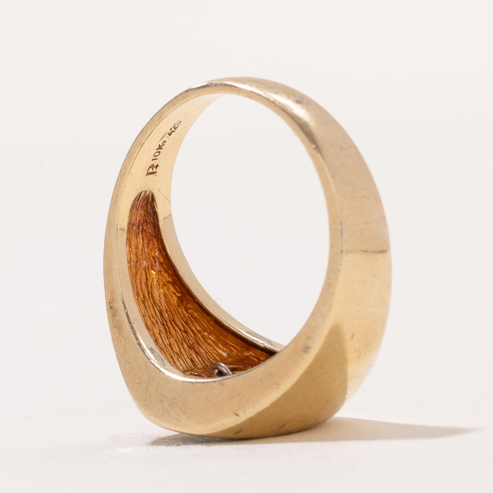 Onyx & Diamond Signet Ring |  1.70ct | 0.03ct | SZ 10