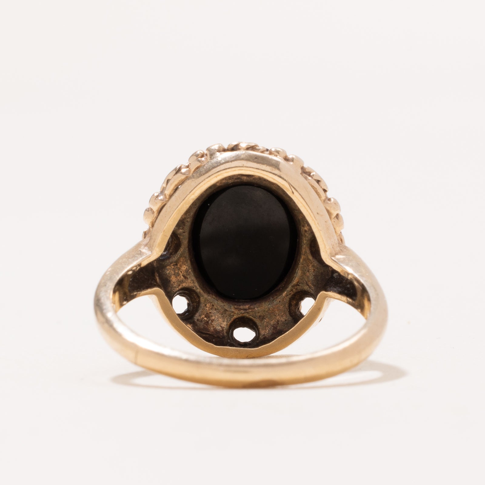 Onyx Textured Cocktail Ring | 1.20ct | SZ 7.5