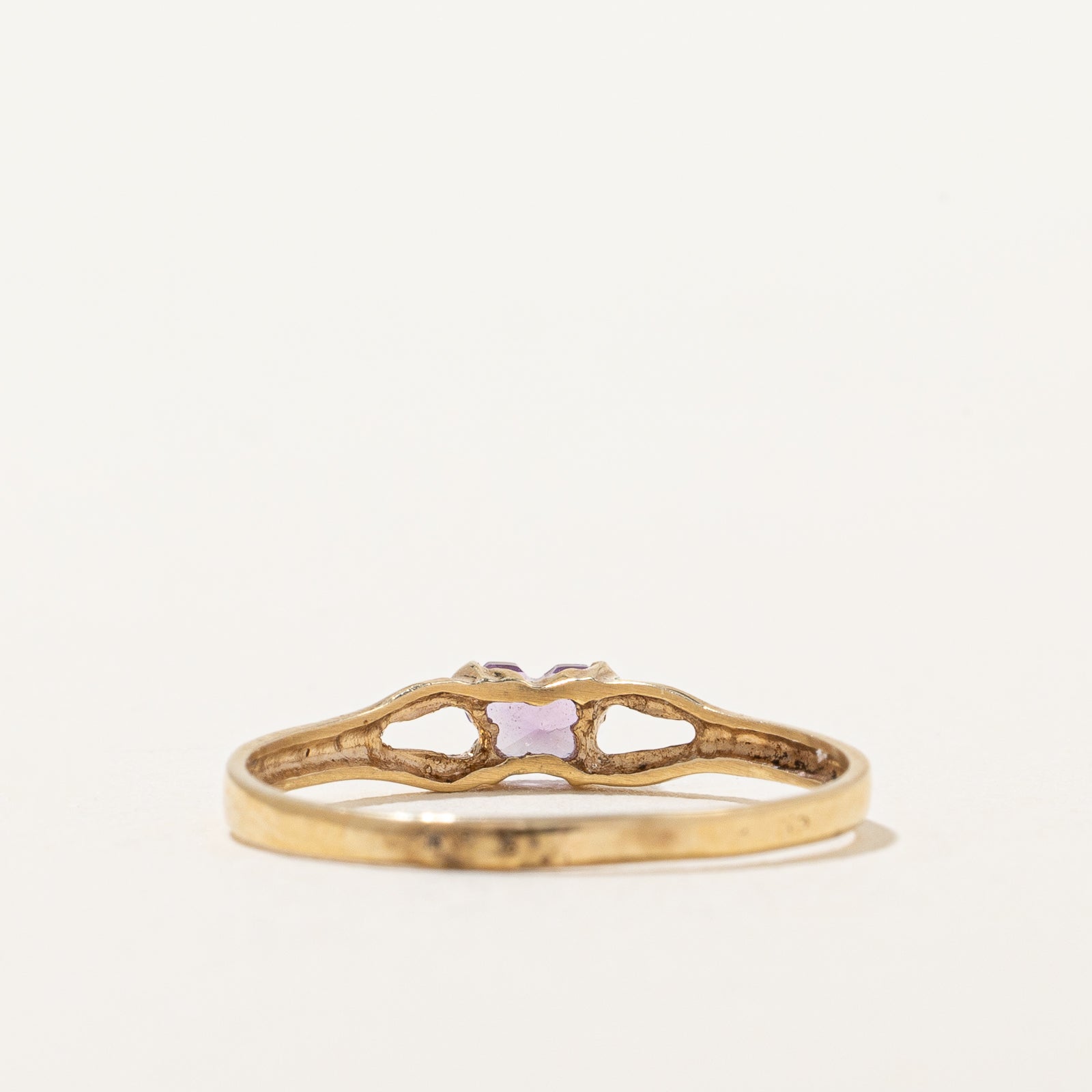 Amethyst Butterfly Ring | 0.20ct | SZ 5.25 |