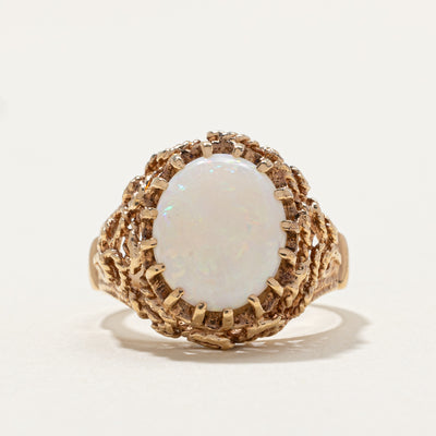 Opal Textured Cocktail Ring | 3.50ct | SZ 7 |