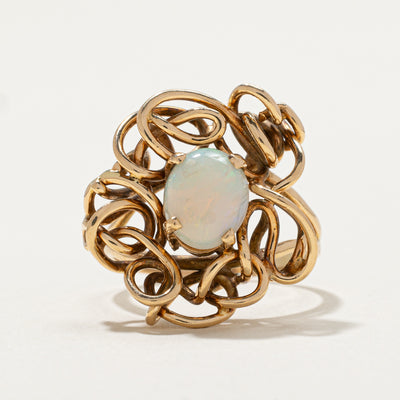 10k Opal Abstract Cocktail Ring | 1.05ct | SZ 6.75 |