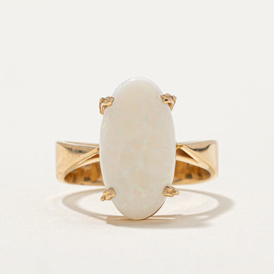 14k Opal Reverse Tapered Ring | 2.80ct | SZ 6.75 |