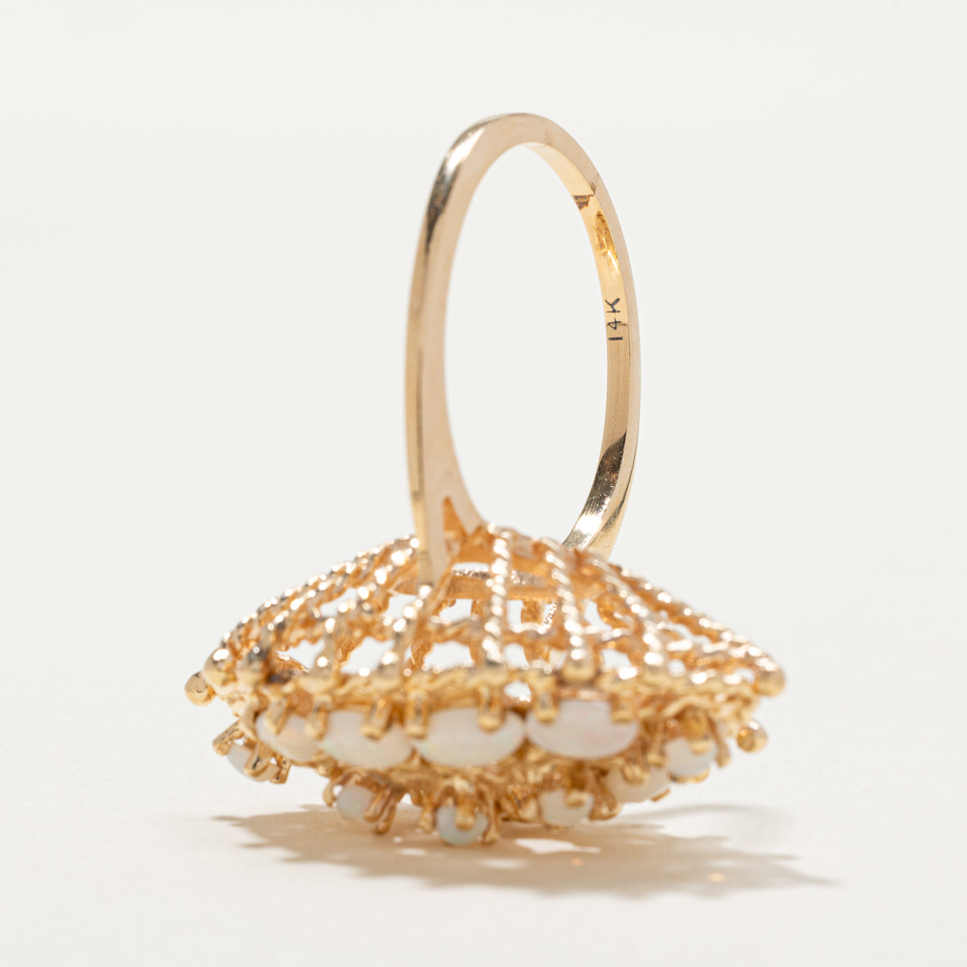 Opal Cluster Navette Ring | 1.30ctw | SZ 8.5 |