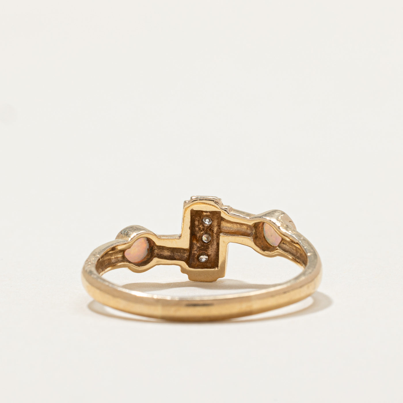 Opal & Diamond Abstract Ring | 0.24ctw, 0.10ctw | SZ 9.25 |