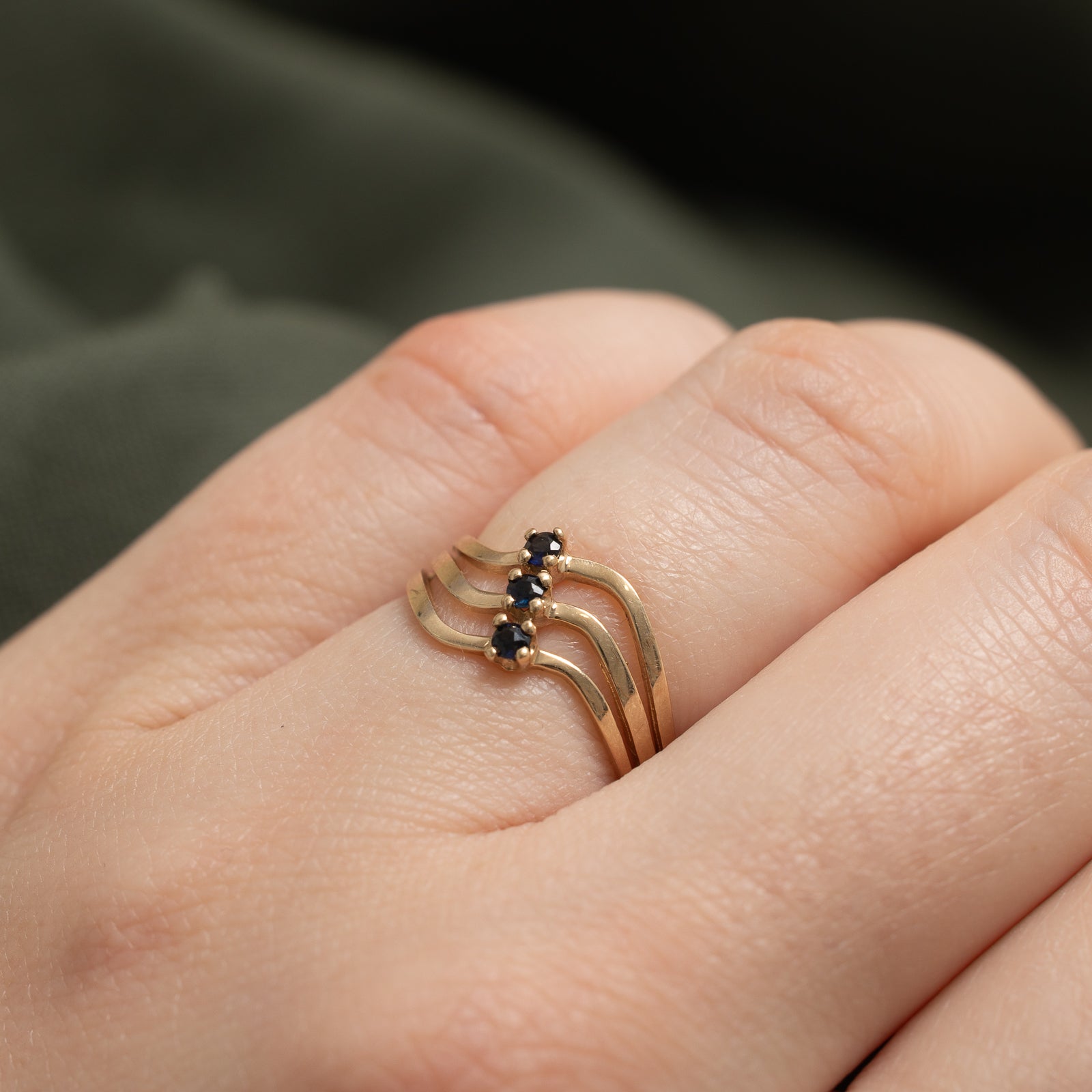 Bague Vague Saphir | 0,15 ct | Taille 5 | 