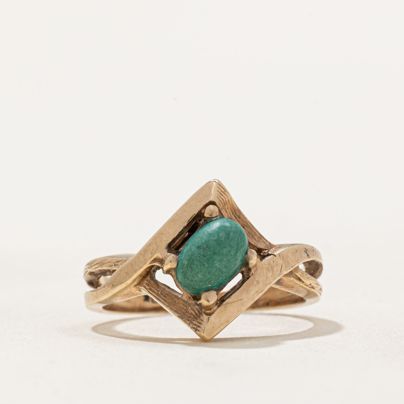 Amazonite Twisted Ring | 0.50ct | SZ 3.75 |