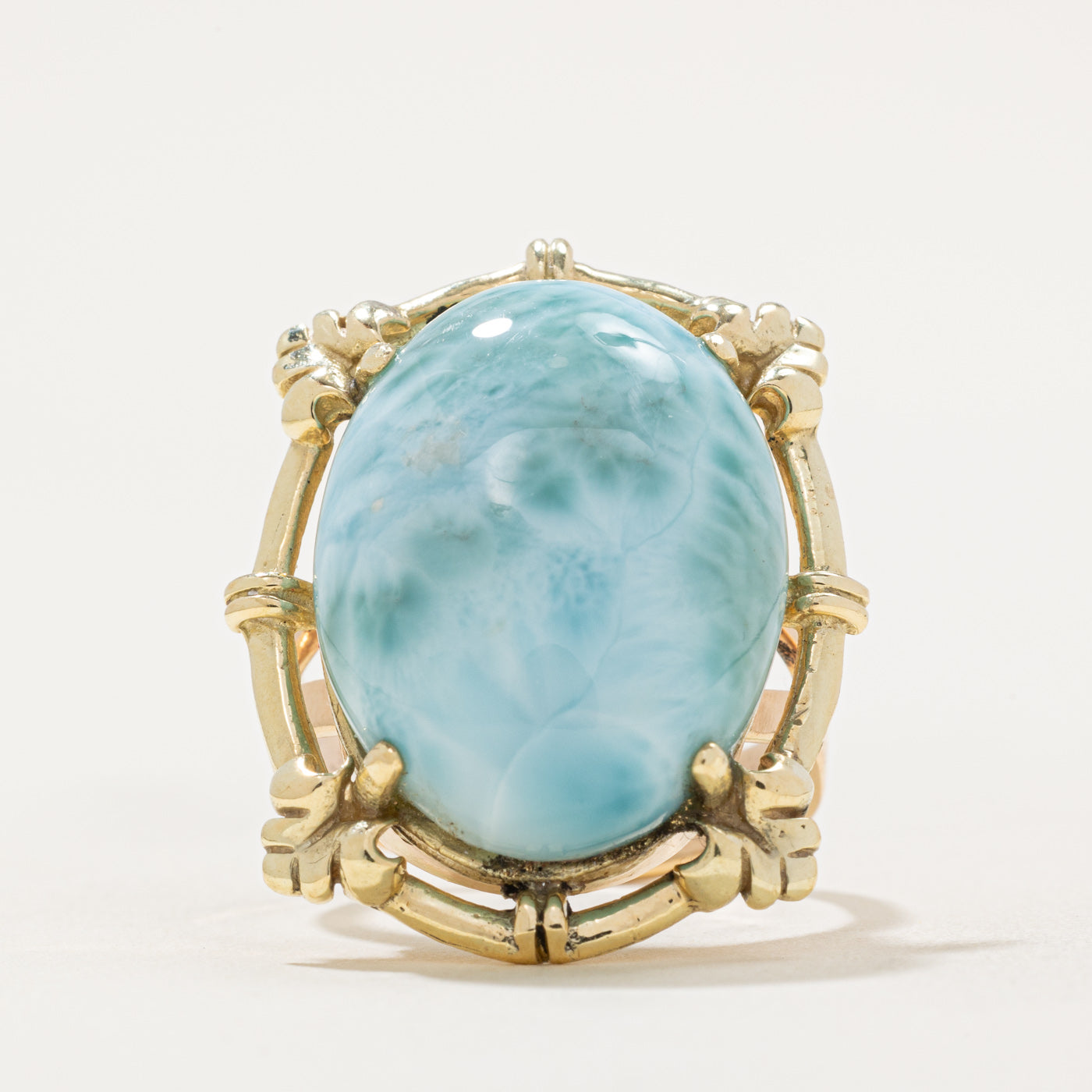 Larimar Cocktail Ring | 22.00ct | SZ 10.25 |