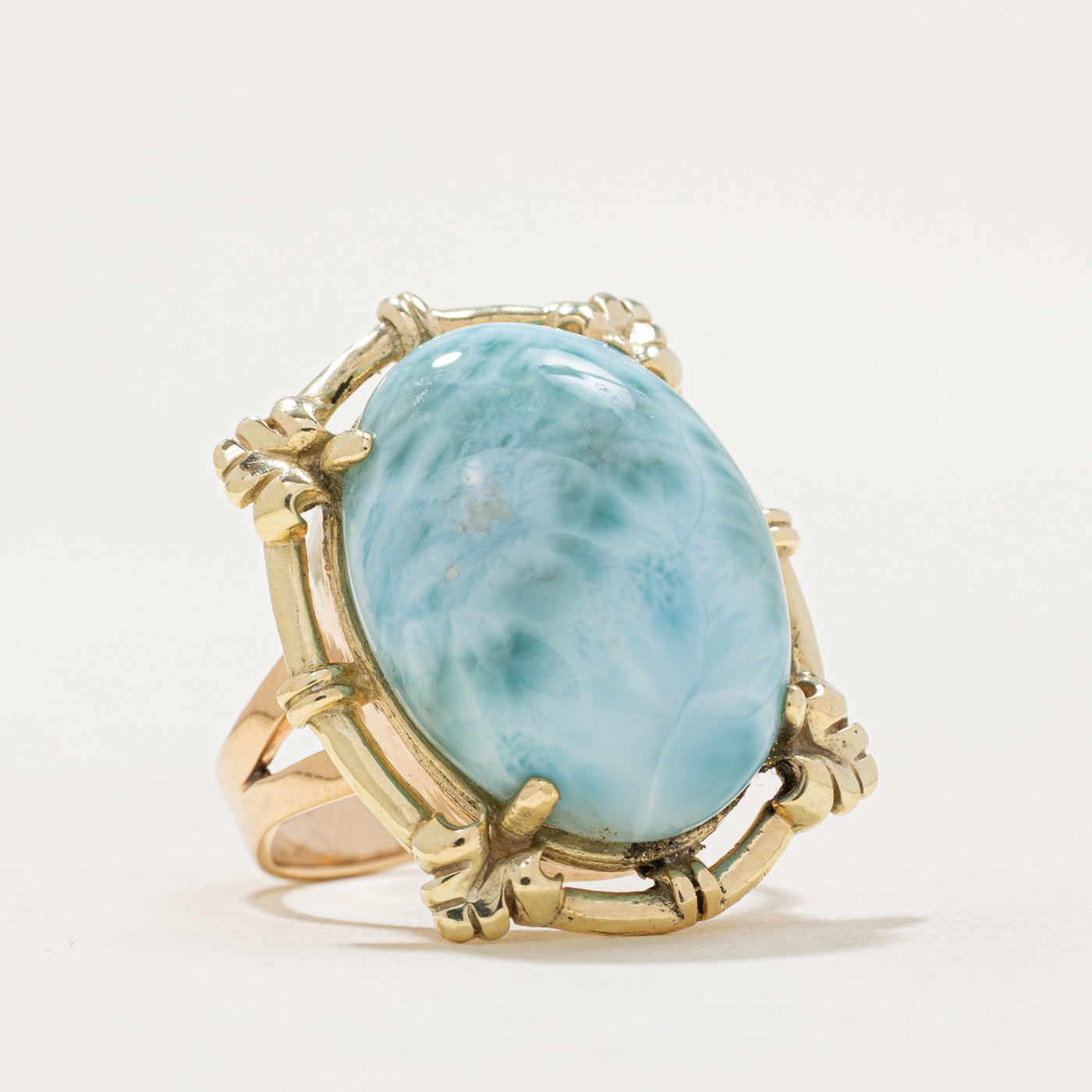 Larimar Cocktail Ring | 22.00ct | SZ 10.25 |