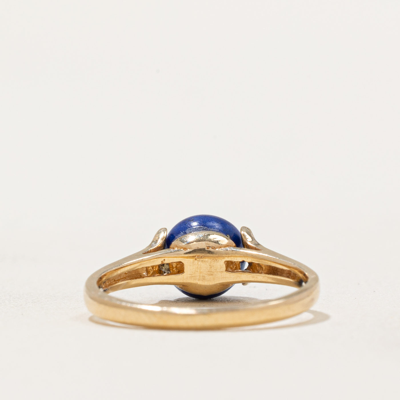 Bague sphérique en lapis-lazuli | 1,60 ct | Taille 3,75 | 