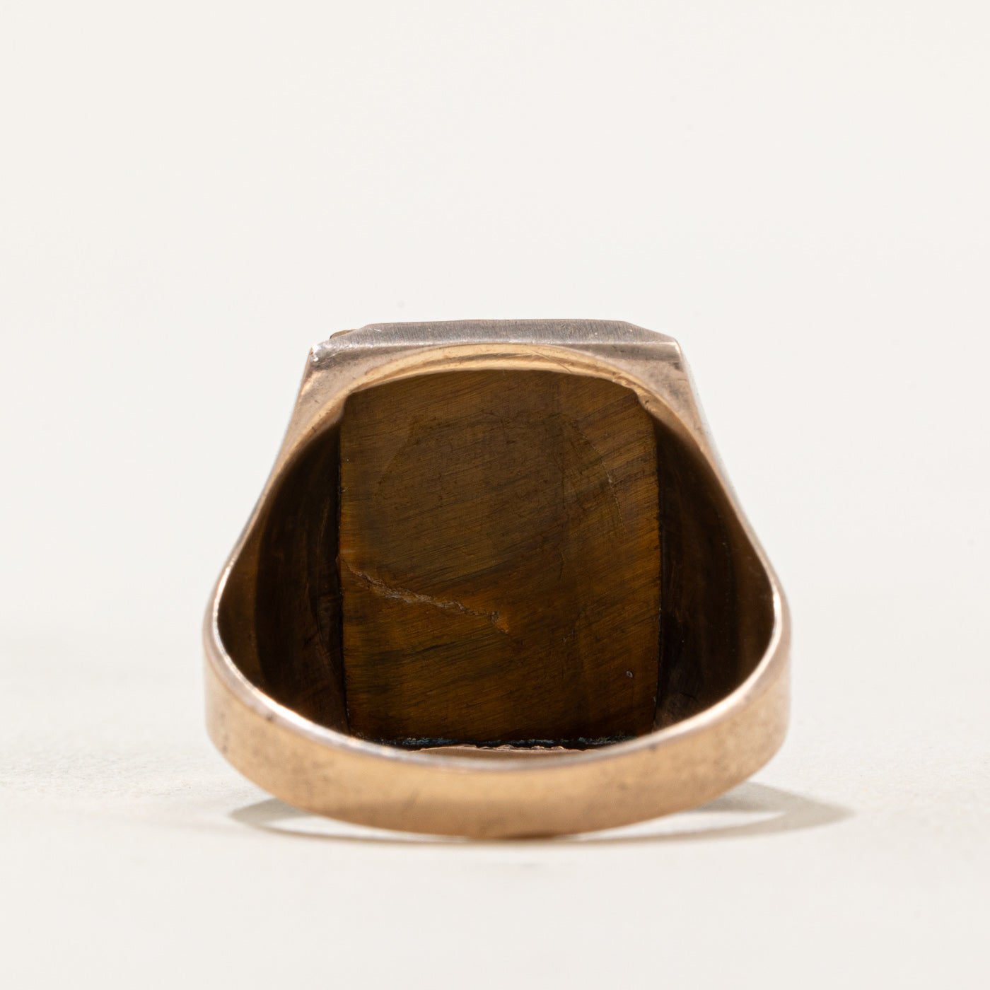 Tiger's Eye Doublet Intaglio Ring | 7.50ct | SZ 8 |