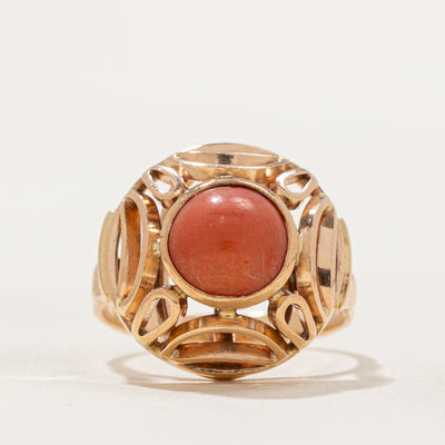 Coral Openwork Dome RIng | 2.15ct | SZ 8 |