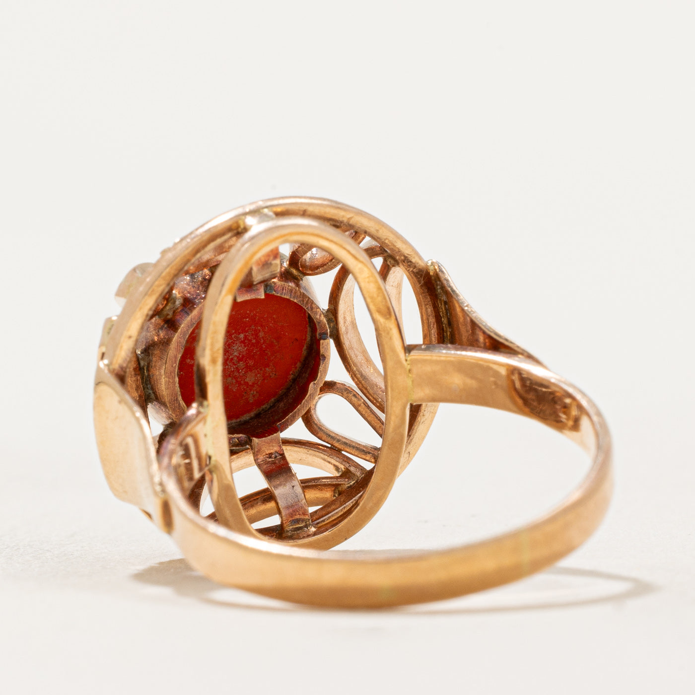Coral Openwork Dome RIng | 2.15ct | SZ 8 |