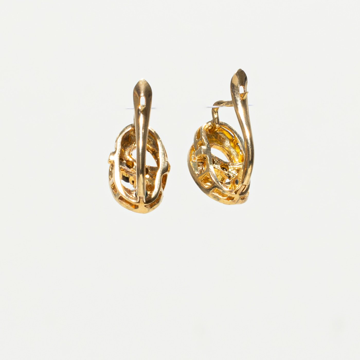 18K Earrings with Sapphire
