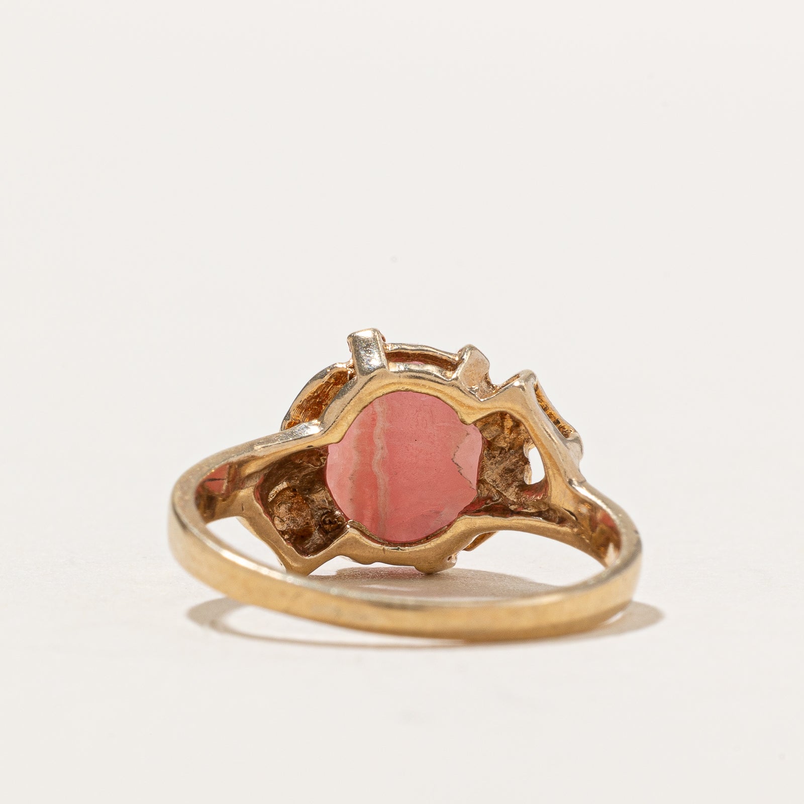 Rhodochrosite Textured Ring | 2.45ct | SZ 5.25