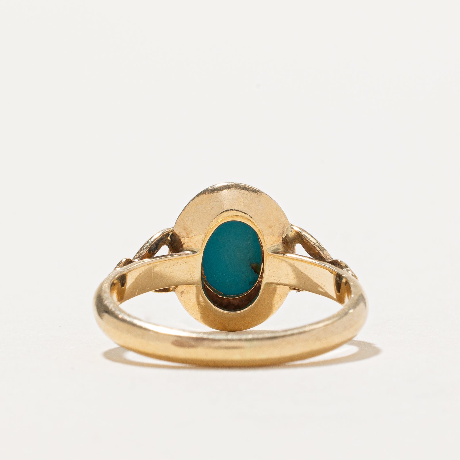 Turquoise Bezel Set Ring | 0.75ct | SZ 4.75