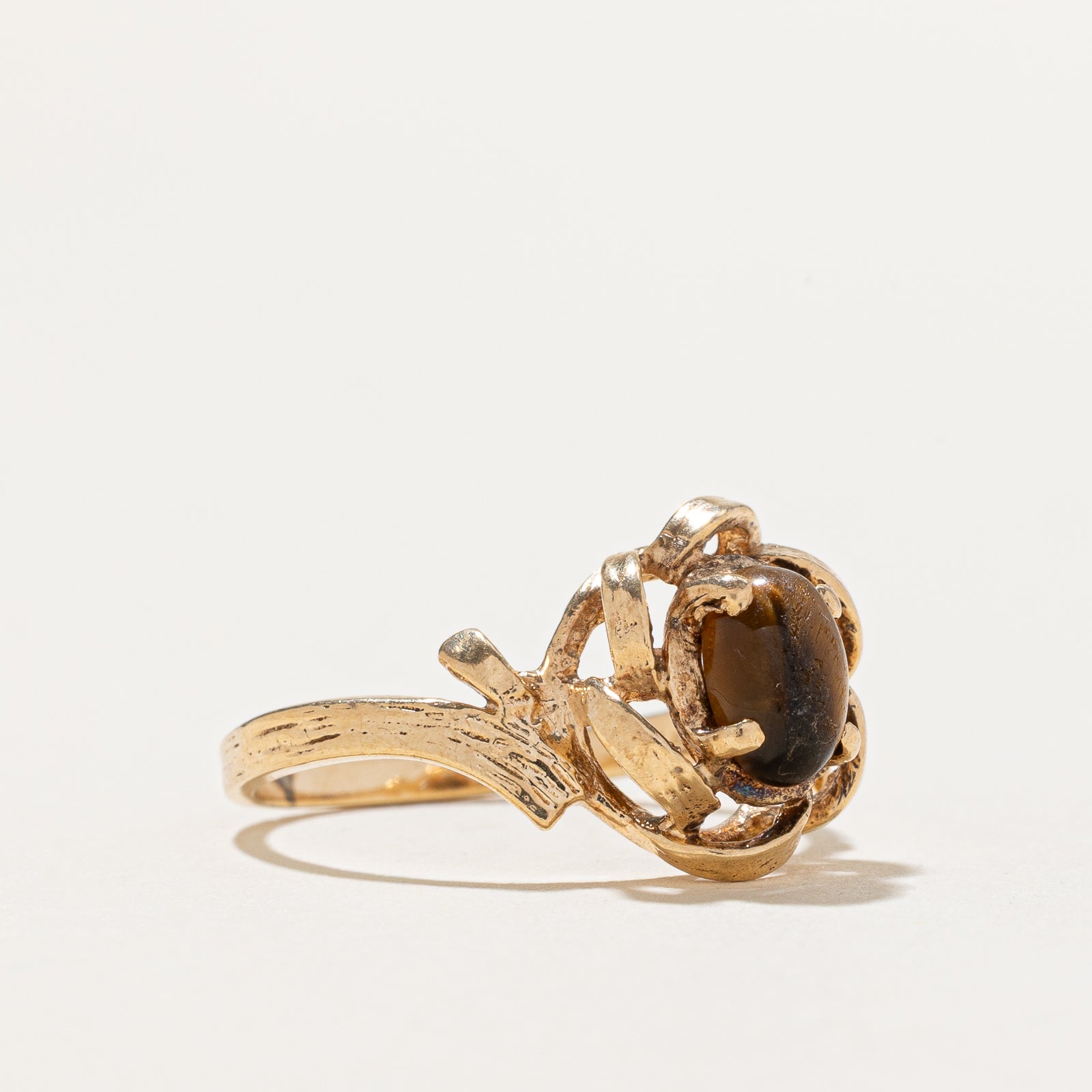 Tigers Eye Textured Ring | 0.71ct | SZ 6.5