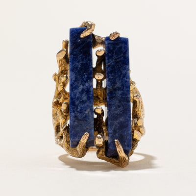 Sodalite Cocktail Ring | 14.00ctw | SZ 4.75