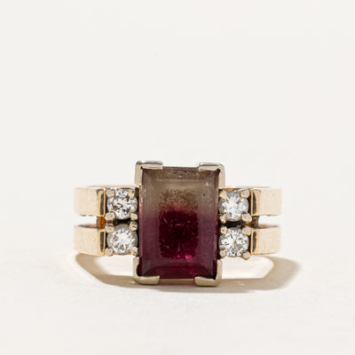 Tourmaline & Diamond Ring | 2.00ct, 0.18ctw | SZ 4.75
