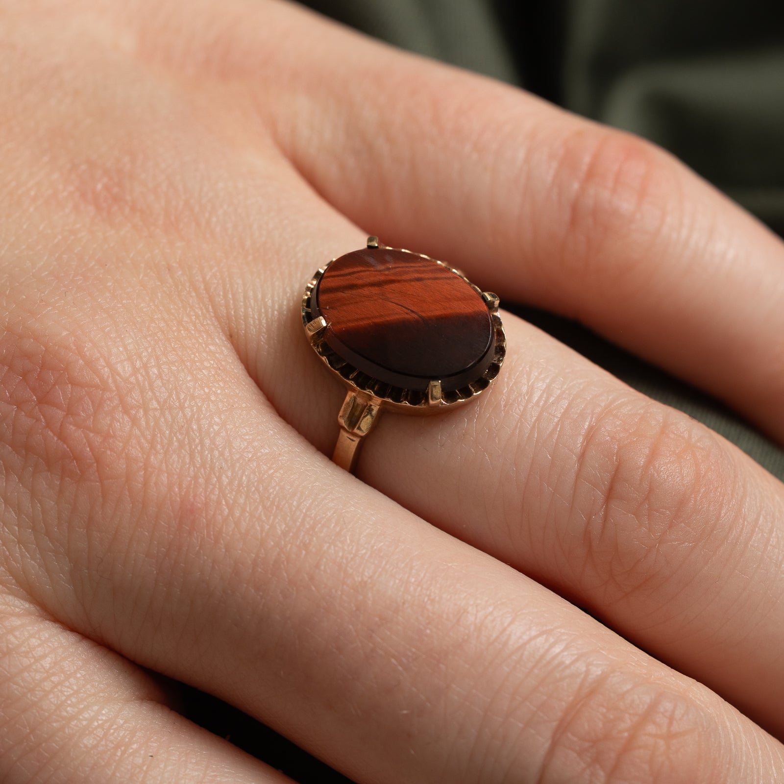Tiger's Eye Cocktail Ring | 3.35ct | SZ 6