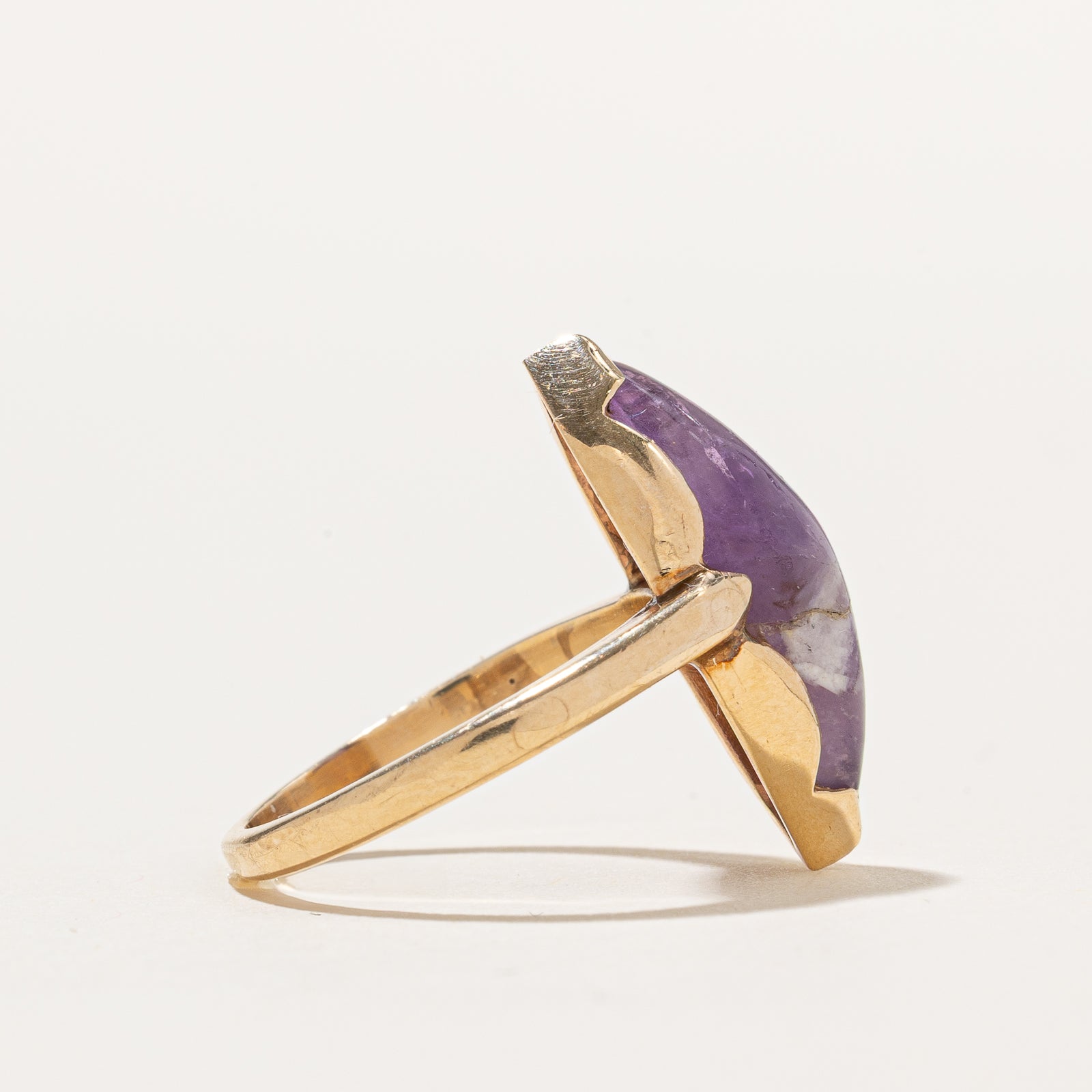 Amethyst Navette Ring | 3.70ct | SZ 5.75
