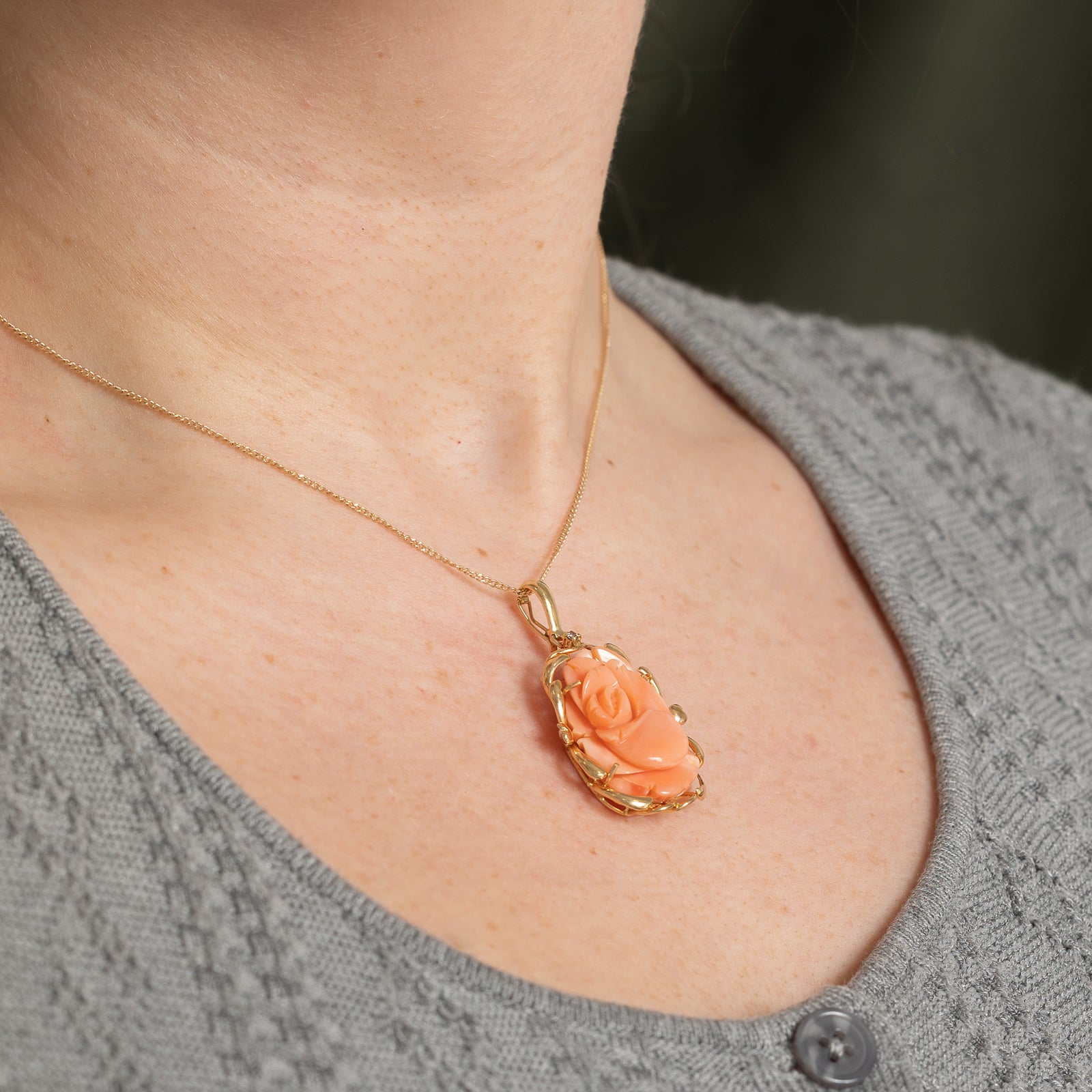 Pendentif Fleur de Corail | 4,00 ct