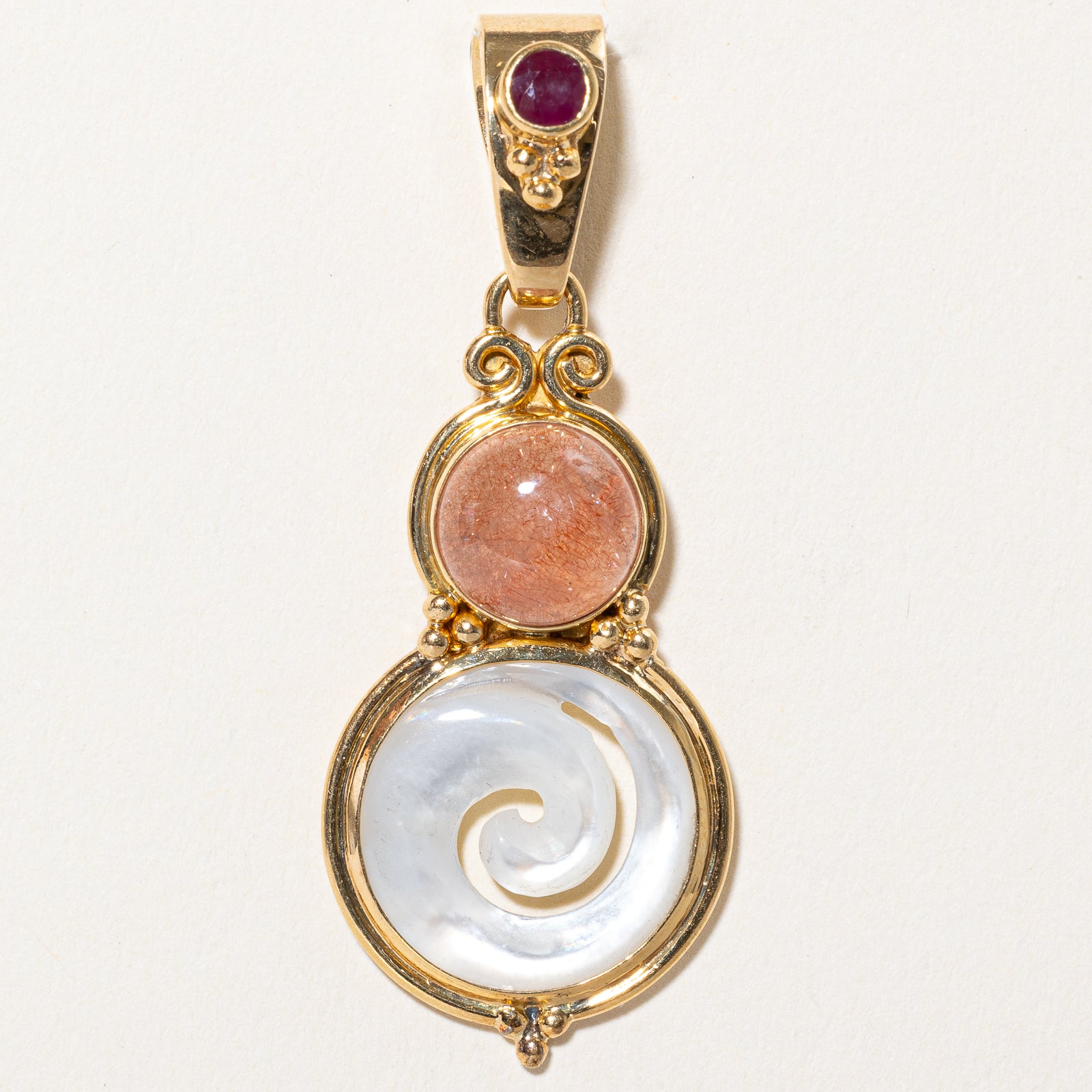 Multi Gemstone Drop Pendant | 3.00ctw