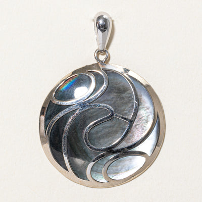 Round Mother of Pearl Pendant