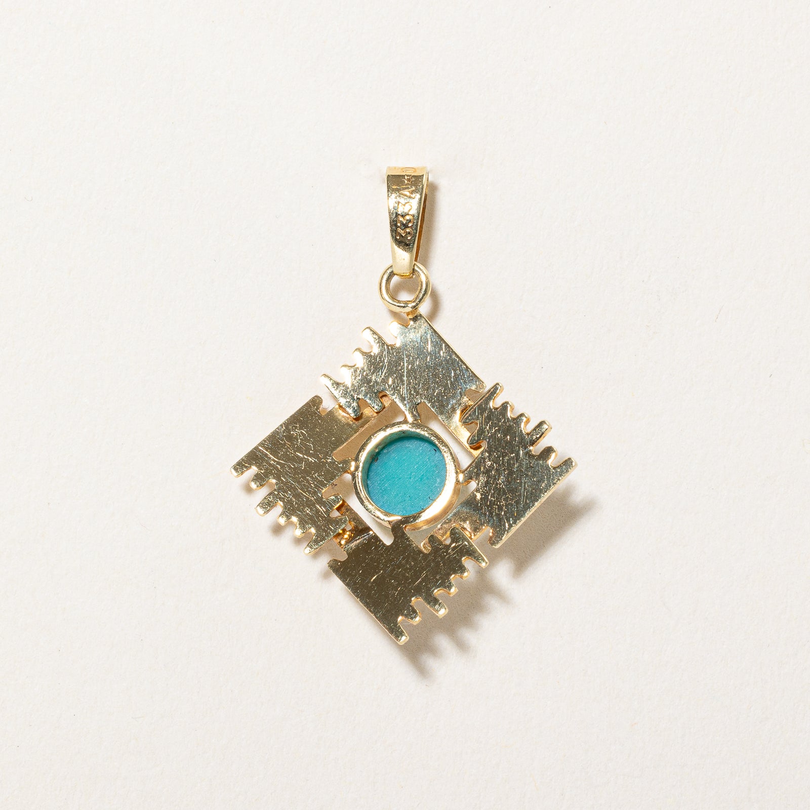 Turquoise Abstract Pendant | 0.70ct