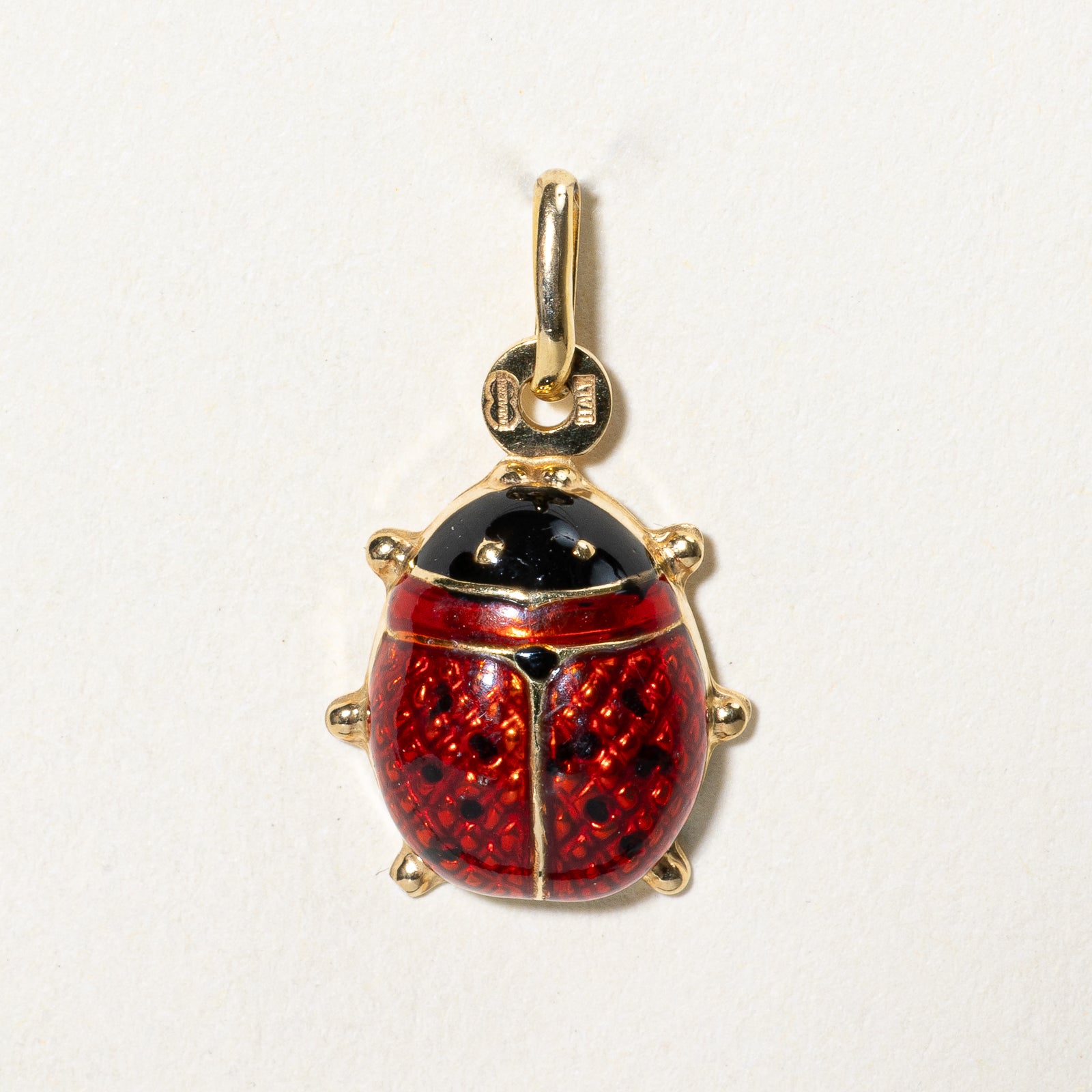 Italian 14k Yellow Gold Lady Bug Charm